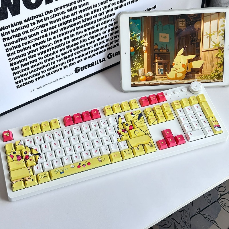Cosplay Fire Prop - Cartoon Anime Pokemon Cute Pikachu Keycaps