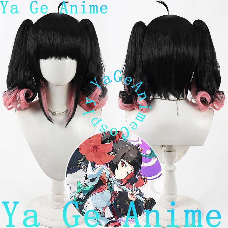 Detachable Cosplay Prop - Nangong Wu Cosplay Wig Dual-color Detachable