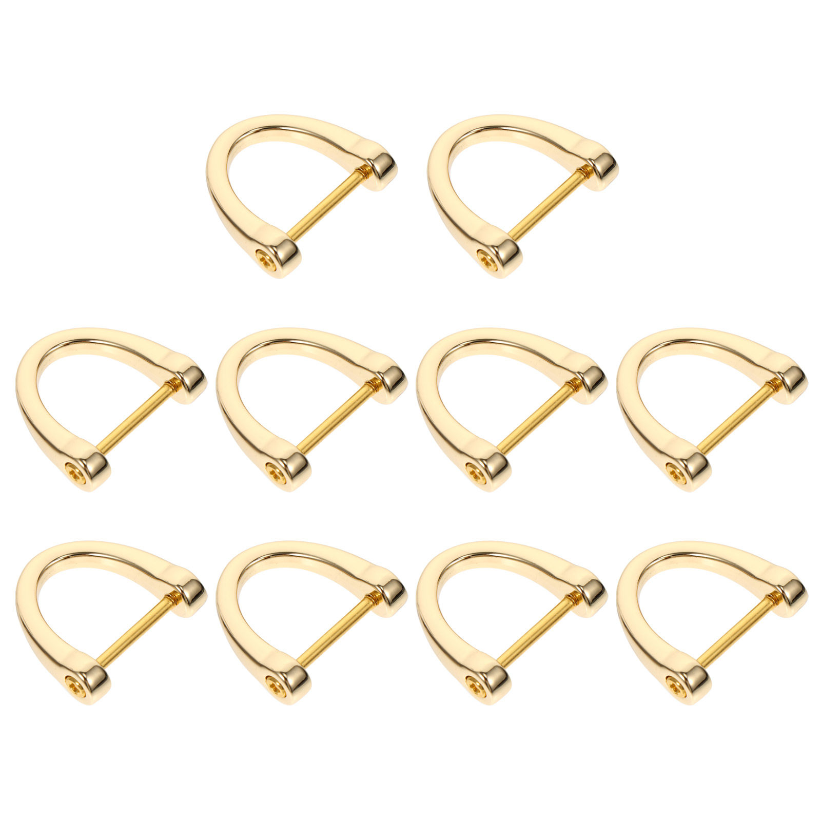 D Ring Strap - 10Pcs D-Shaped Rings Metal Bag Buckles