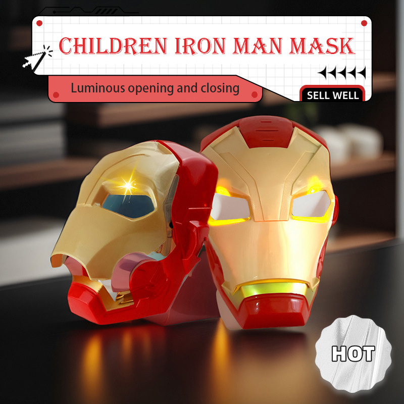 Iron Man Mask Captain Mask Sup - Cosplay Fire Prop ulasan dan harga