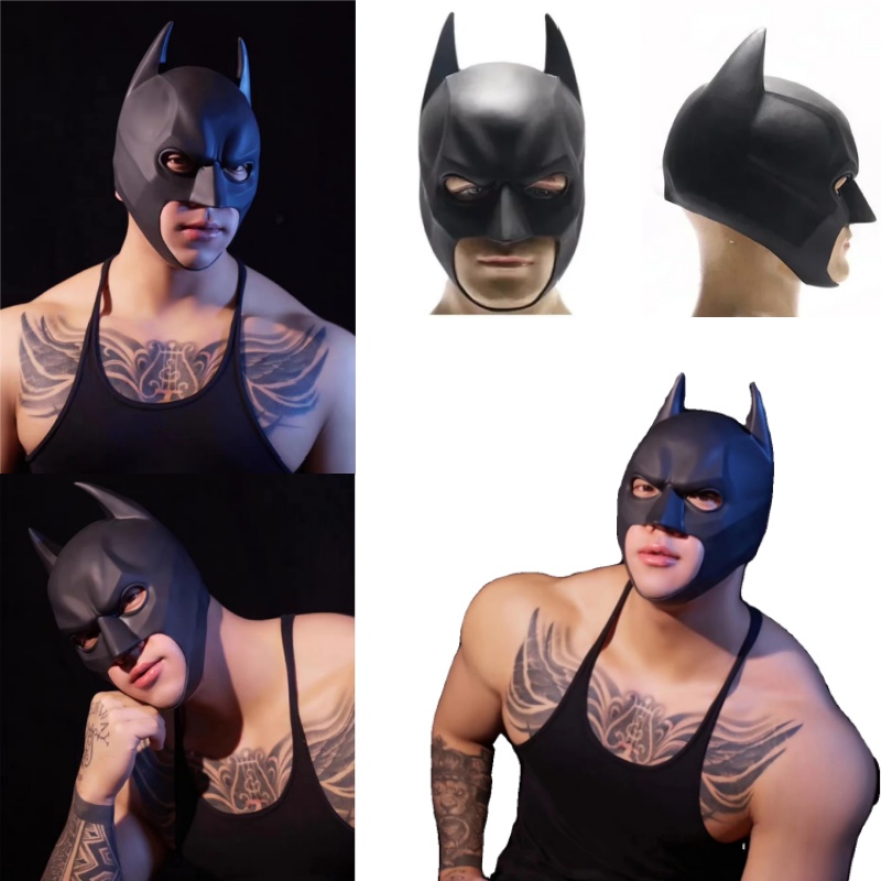 Halloween Black Bat Mask Super - Cosplay Bat Prop ulasan dan harga