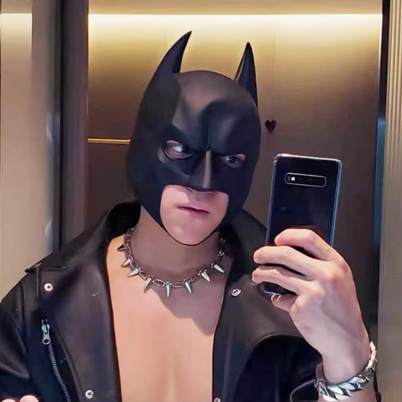 Halloween Black Bat Mask Super - Cosplay Bat Prop ulasan dan harga