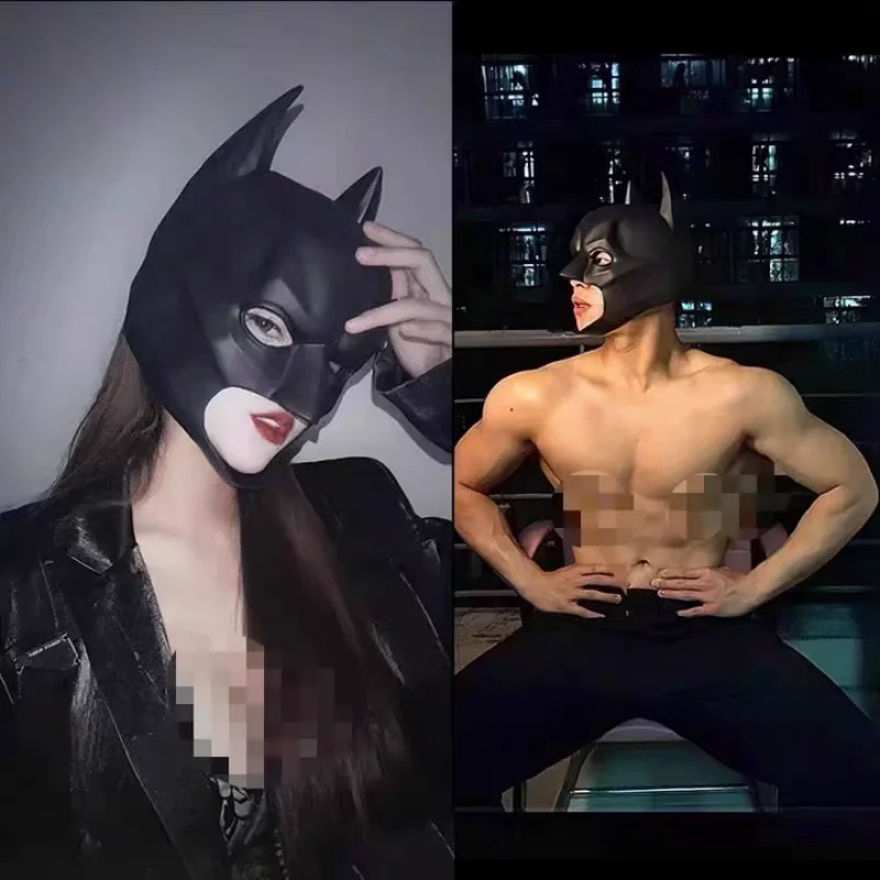 Halloween Black Bat Mask Super - Cosplay Bat Prop ulasan dan harga