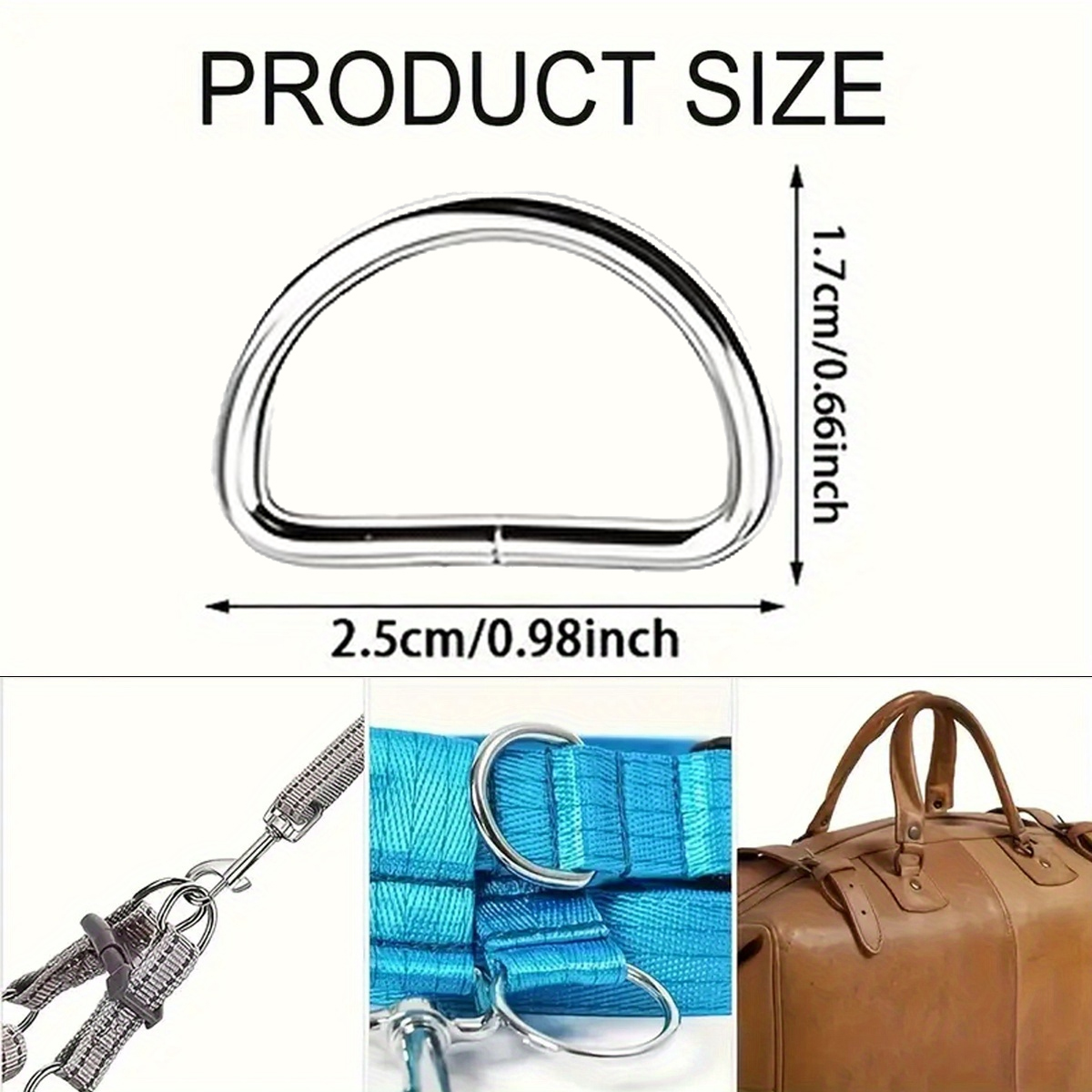 30/60/100Pcs D-ring buckle sta - D Ring Strap ulasan dan harga