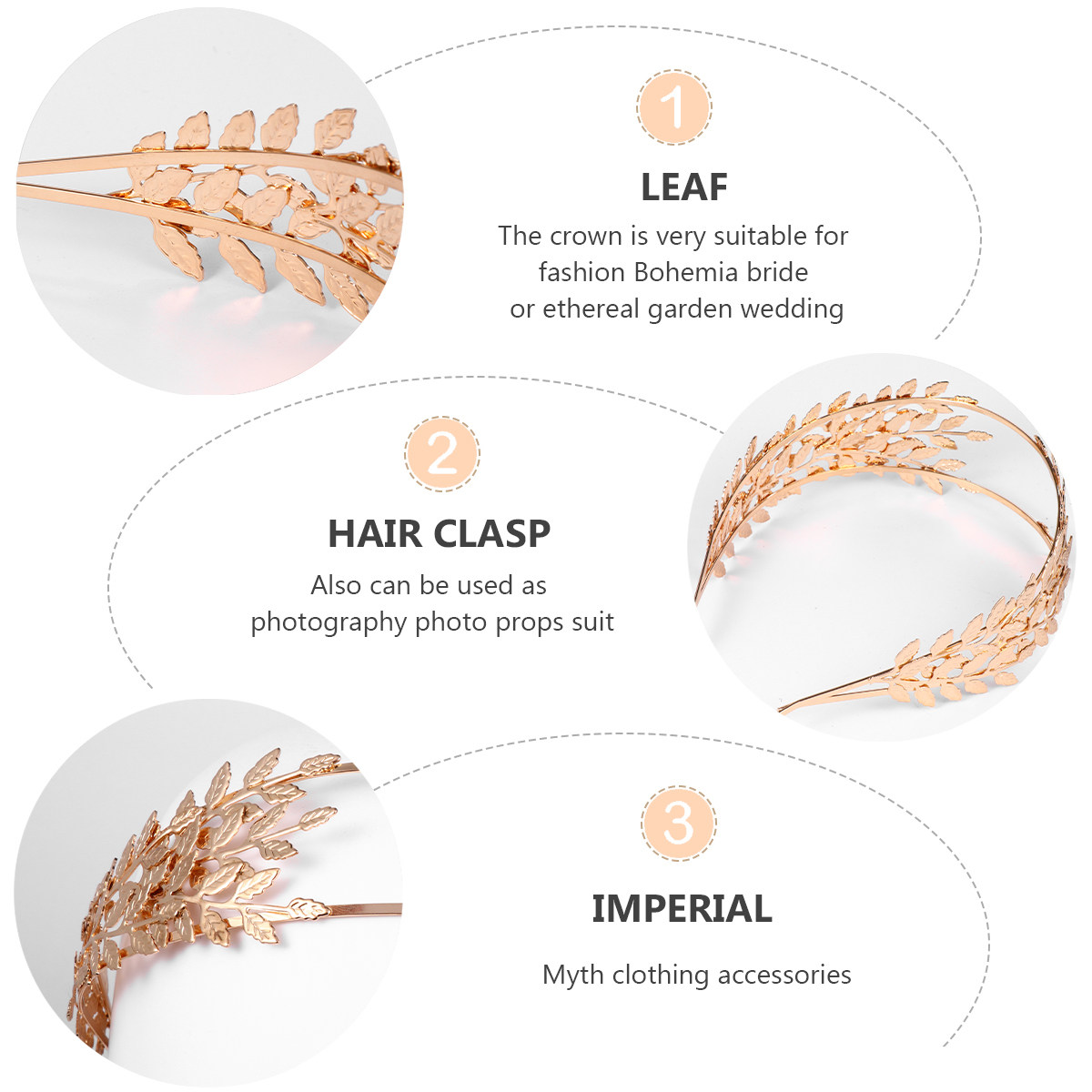 1Pcs Baroque Hair Hoop Alloy L - Cosplay Prop Designer ulasan dan harga