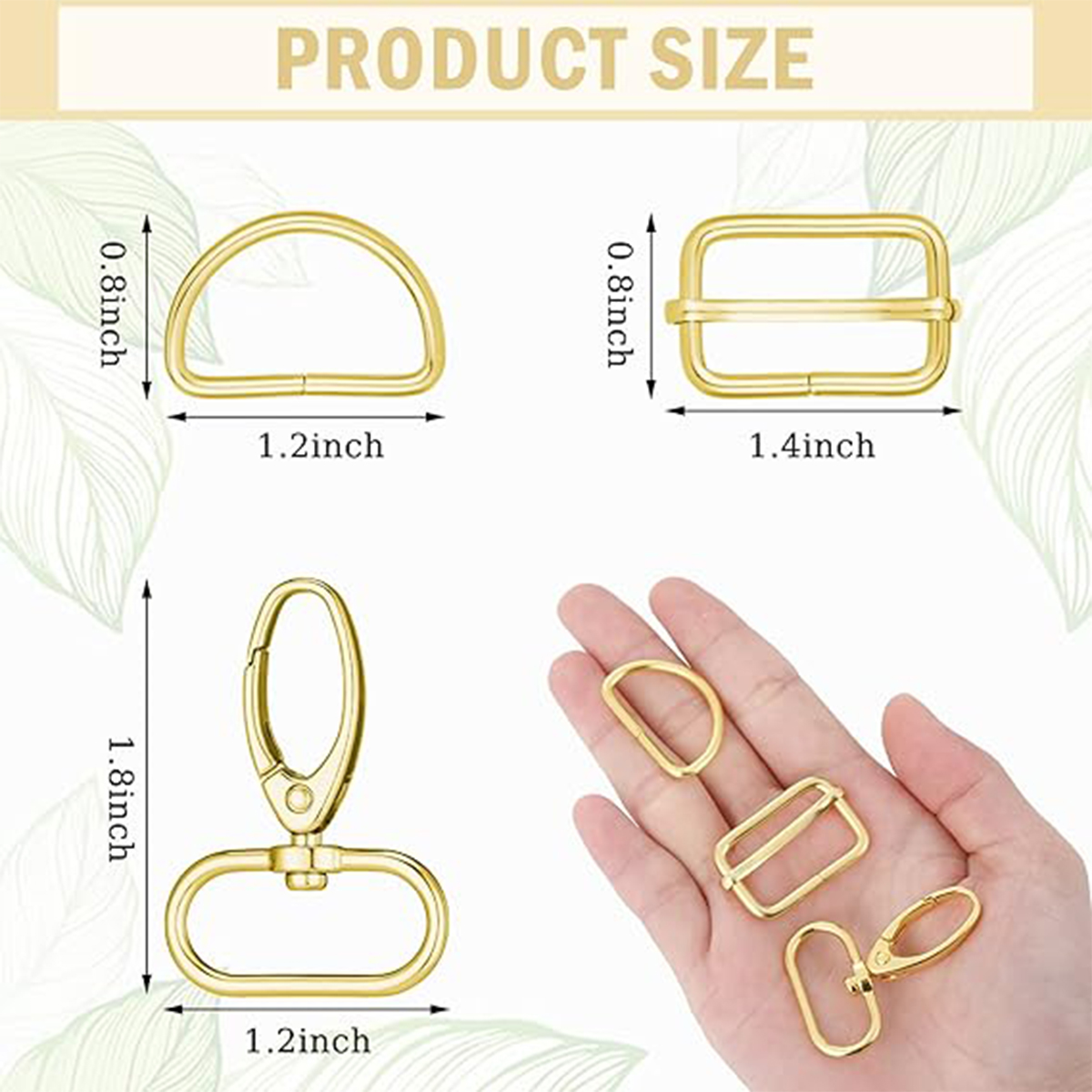 10/30sets Bag Making Hardware  - D Ring Strap ulasan dan harga
