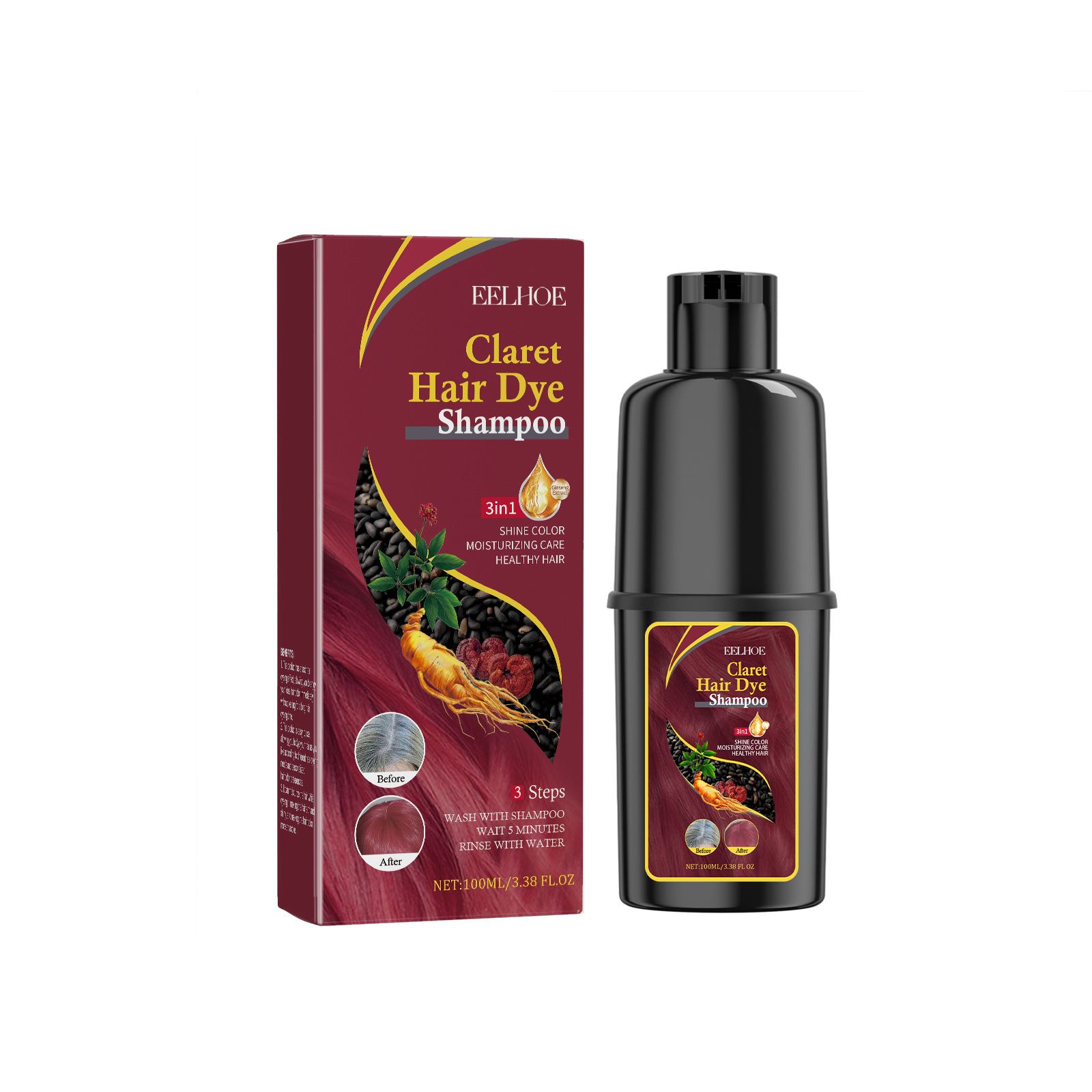 Hair Dyeing Shampoo 3-in-1 Rap - Hair Spray Color ulasan dan harga
