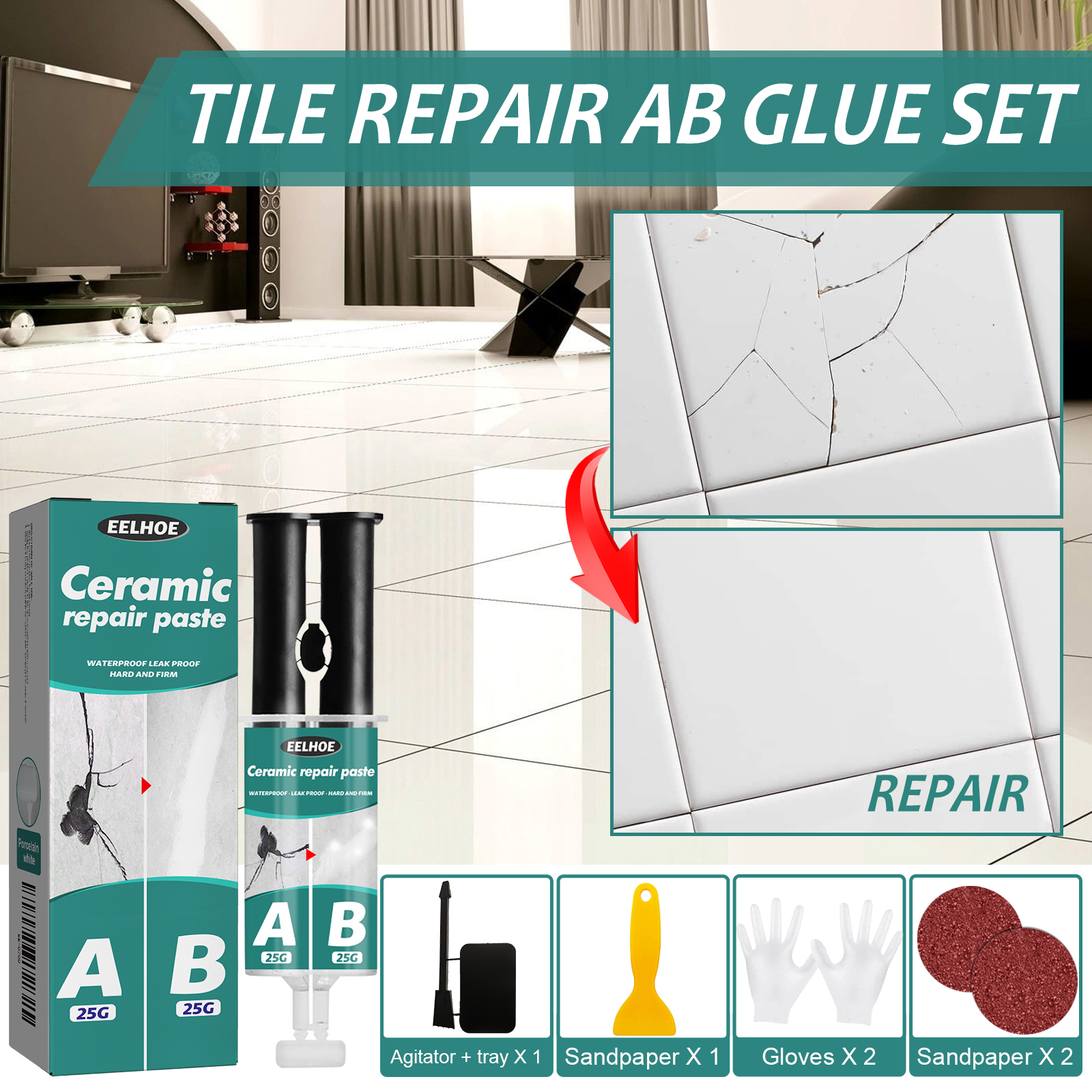 Professional Tile Marble Repai - Contact Cement Glue ulasan dan harga
