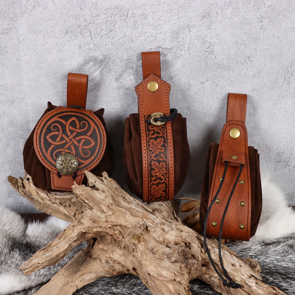 Medieval Brown PU Leather Wais - Cosplay Prop Designer ulasan dan harga