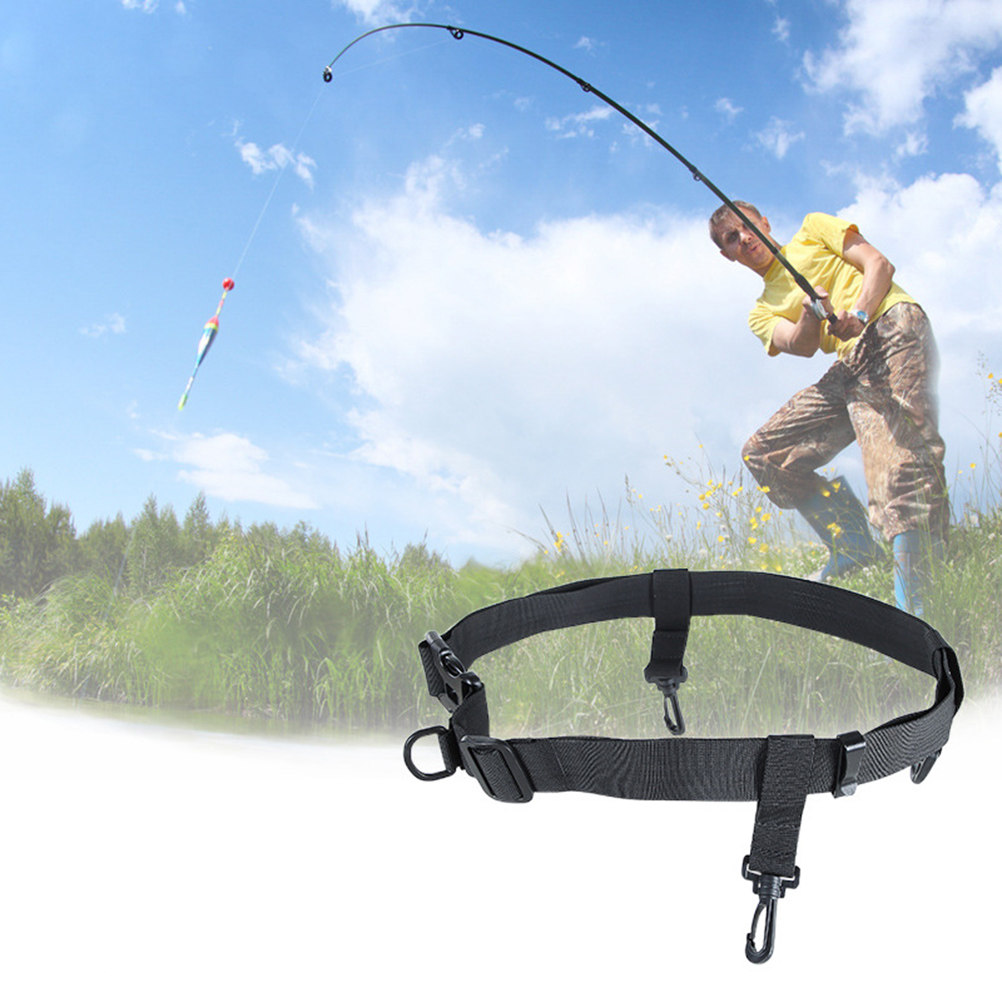 2Pcs Fishing Waist Belt Adjust - D Ring Strap ulasan dan harga