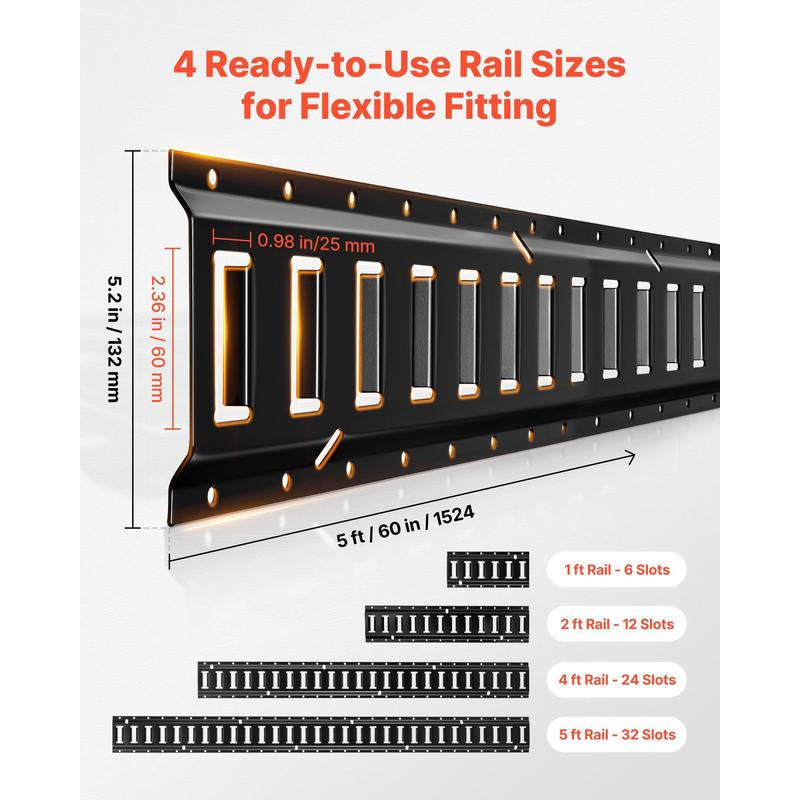 E-Track Tie-Down Rail Kit, 8 P - D Ring Strap ulasan dan harga