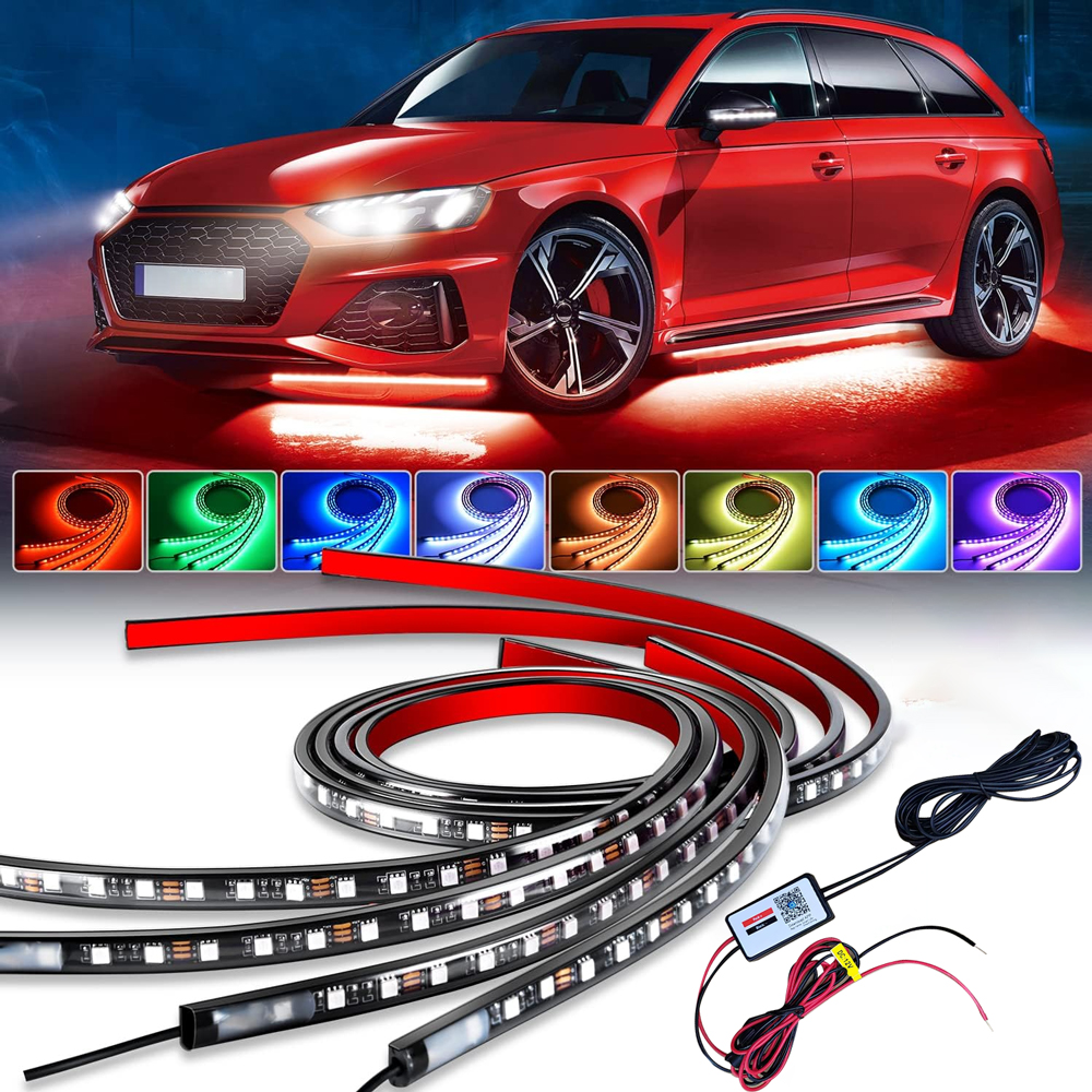 RGB Car Underglow Strip Lights - Led El Wire ulasan dan harga