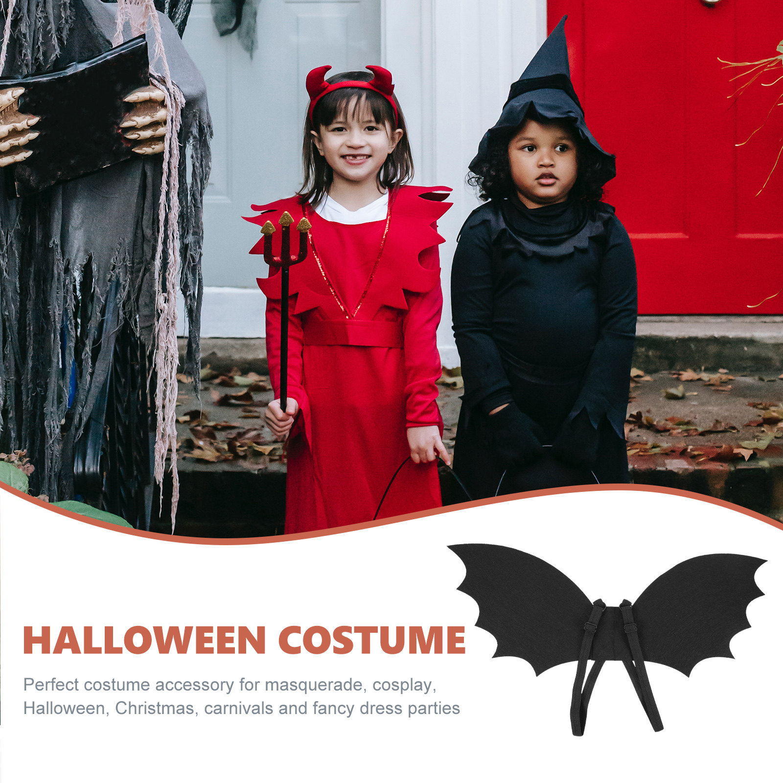 Halloween Bat Wing Black Soft  - Cosplay Bat Prop ulasan dan harga