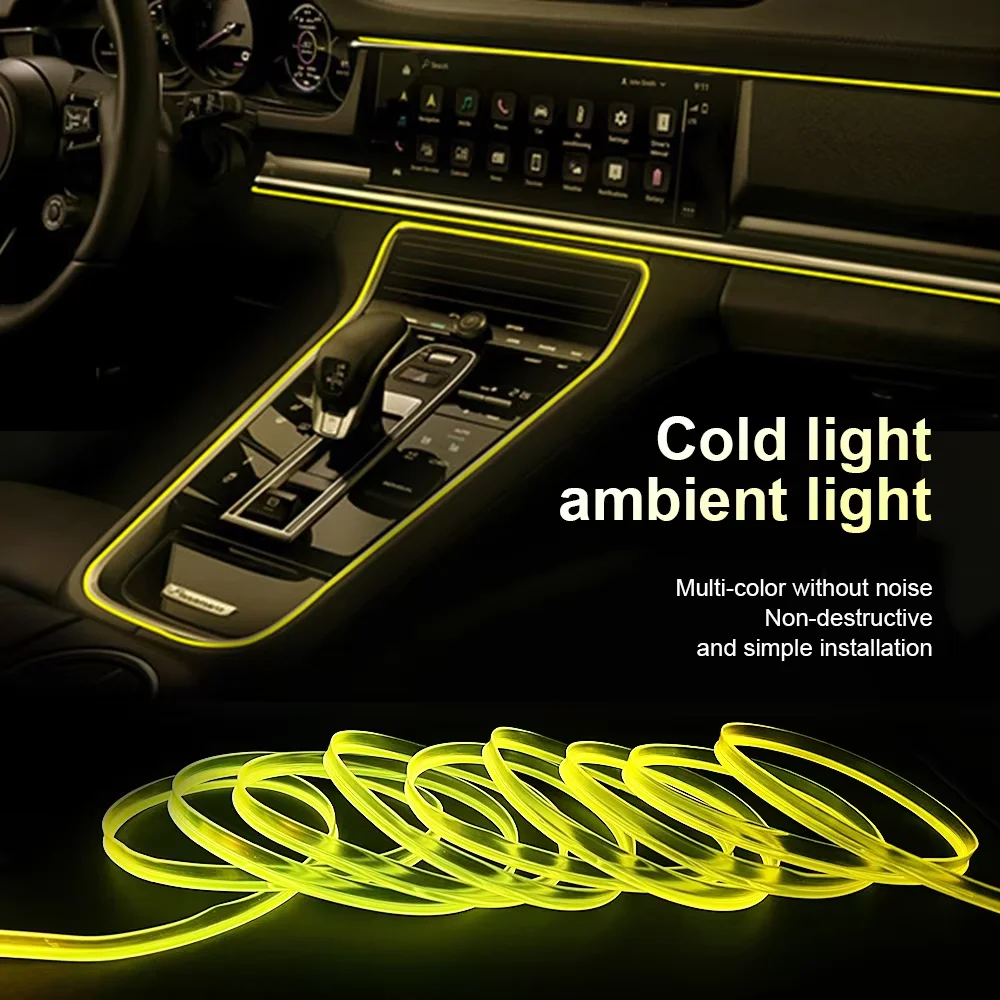 1/3/5M Car Interior Light Deco - Led El Wire ulasan dan harga