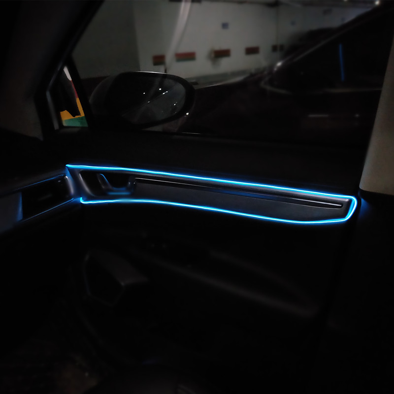 1M/3M/5M Car Interior Led Deco - Led El Wire ulasan dan harga