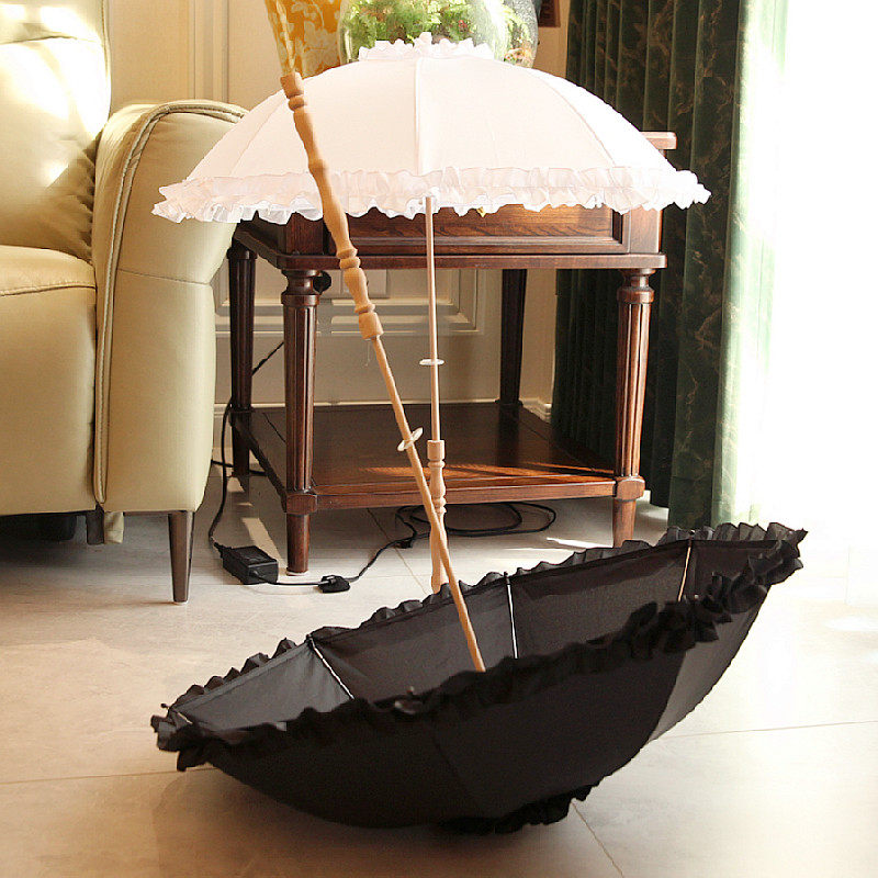 Floating feather parasol, wood - Cosplay Floating Prop ulasan dan harga