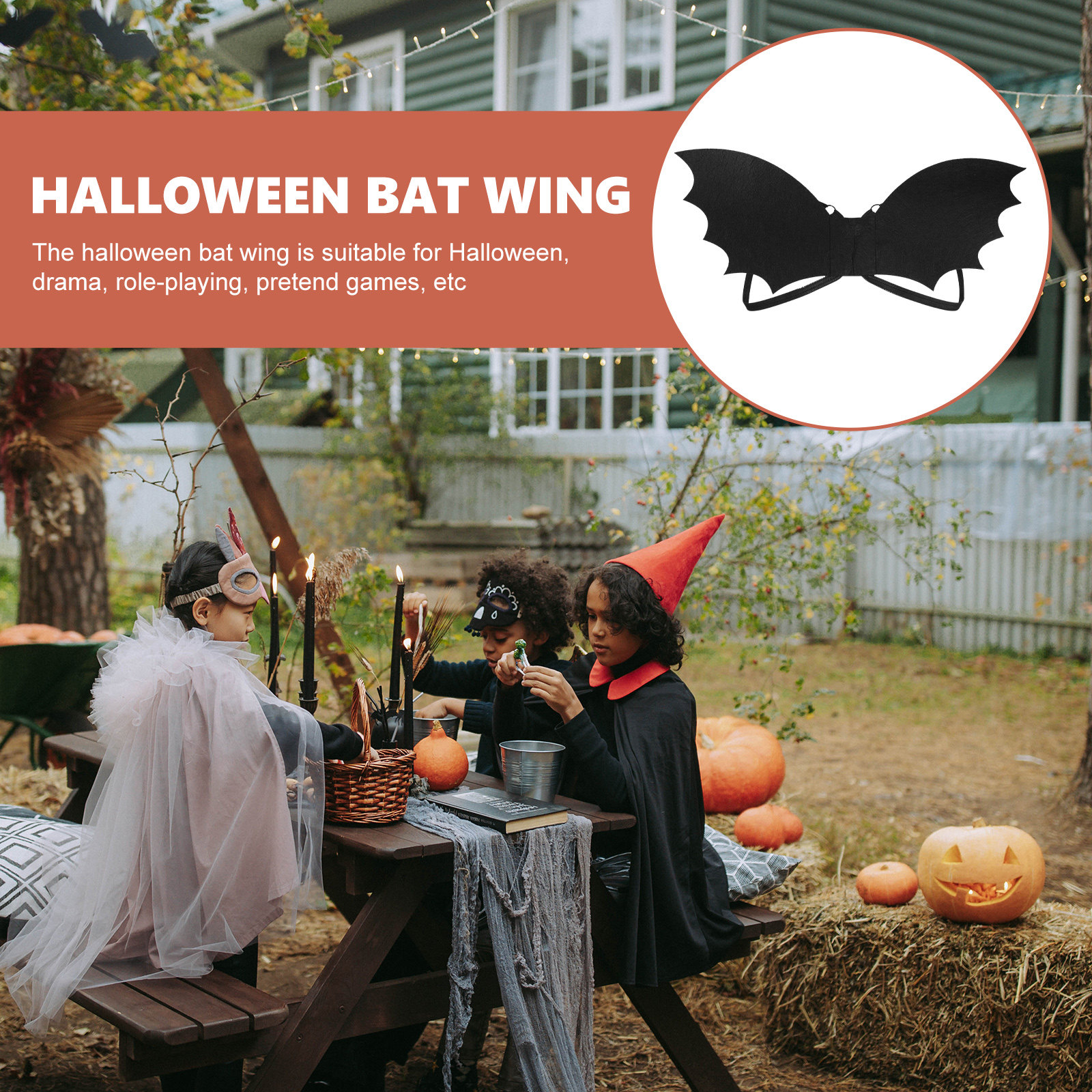 Halloween Bat Wing Black Cospl - Cosplay Bat Prop ulasan dan harga