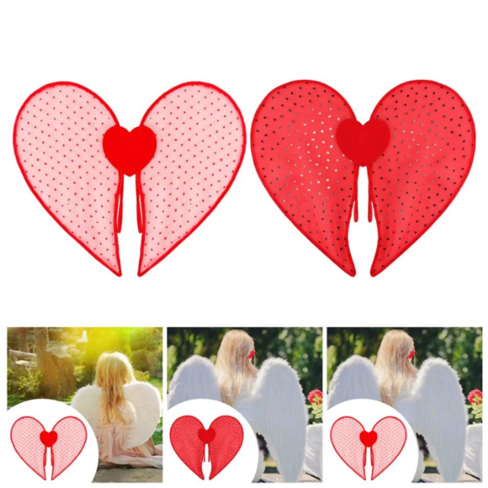 Organza Material Heart Wings H - Cosplay Prop Designer ulasan dan harga