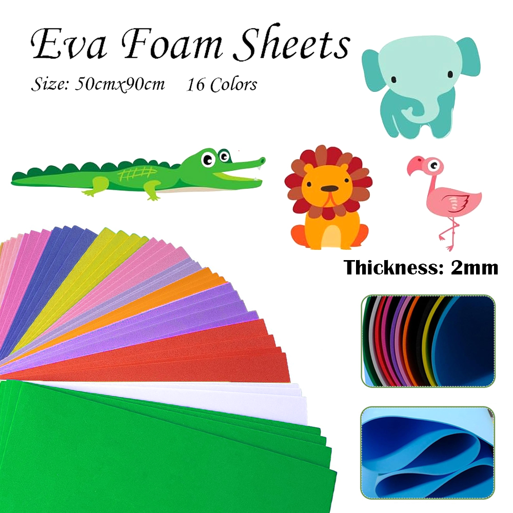 16 Colors Colorful EVA Foam Sh - Cosplay Prop Foam ulasan dan harga