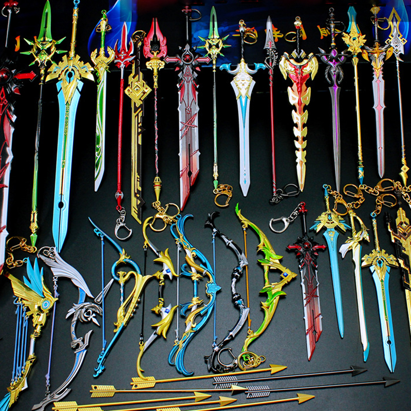 Impact Sword Keychains Cosplay - Keyblade Cosplay Prop ulasan dan harga