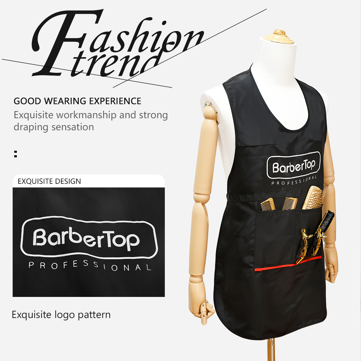 Black Stylist Apron Waterproof - Hair Spray Color ulasan dan harga
