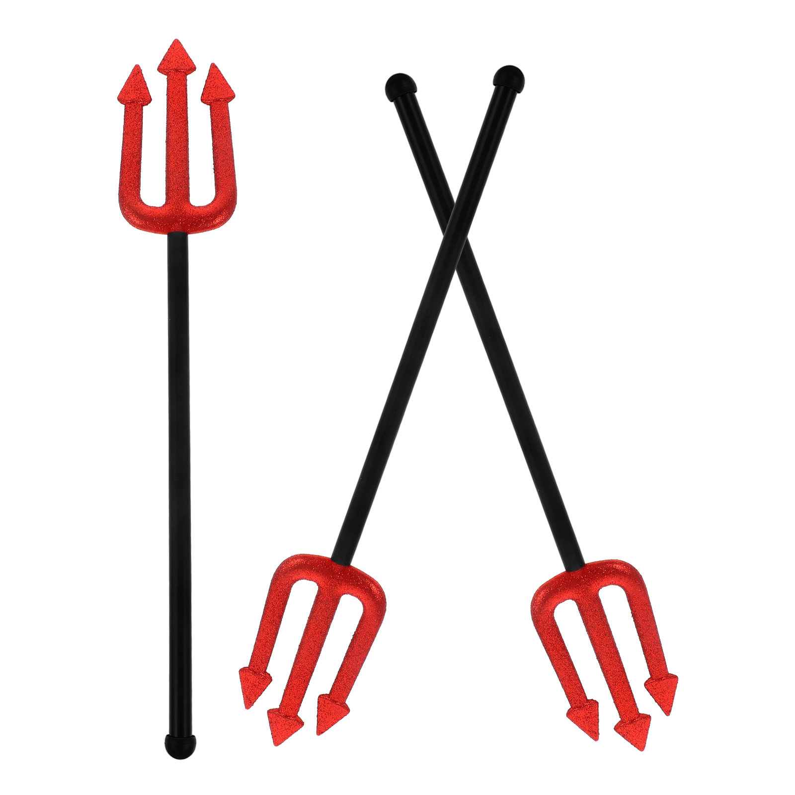 3Pcs Devil Cosplay Pitch Fork  - Detachable Cosplay Prop ulasan dan harga