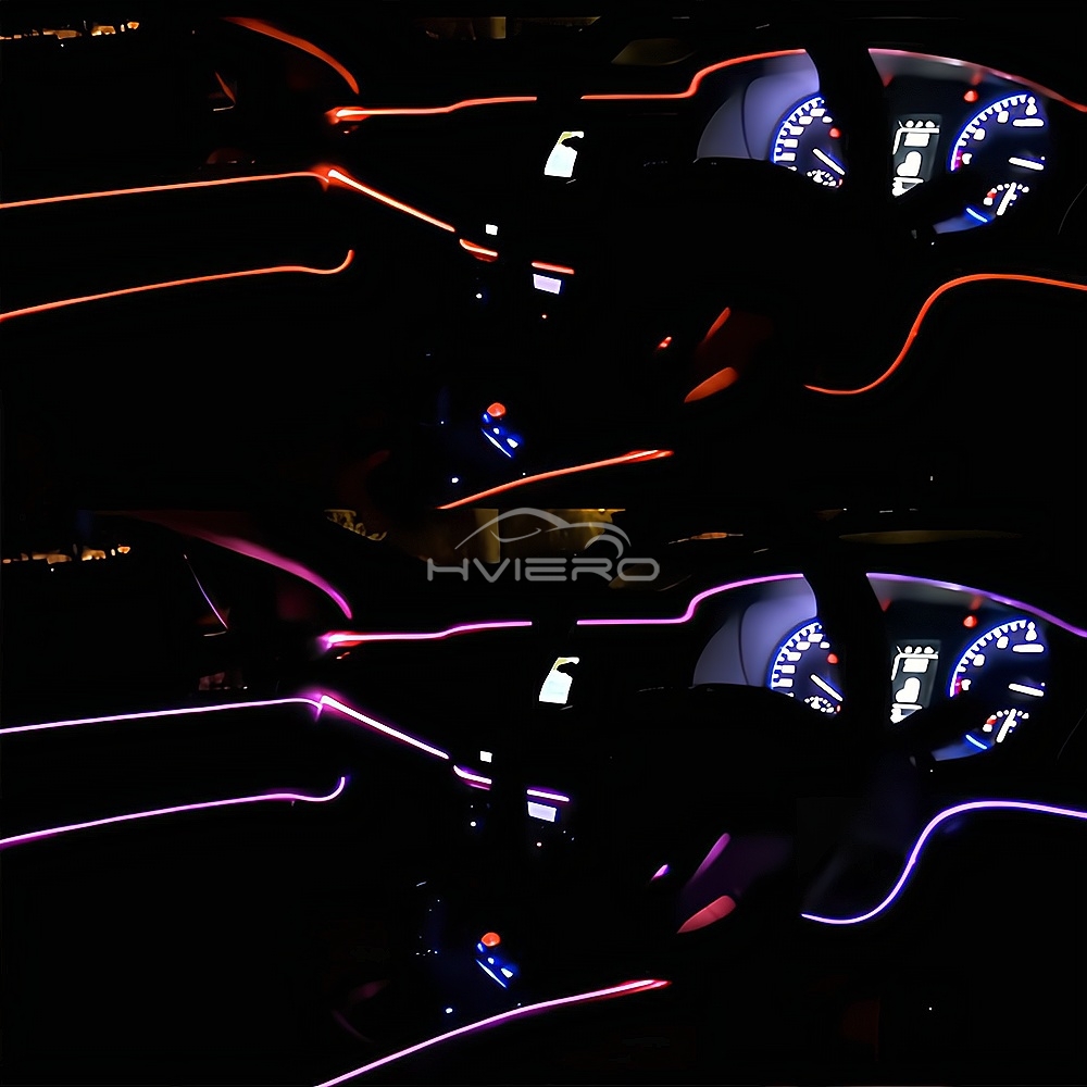 1/2/3/5M Car Interior Atmosphe - Led El Wire ulasan dan harga