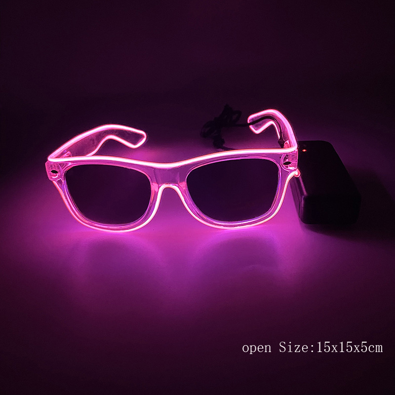 1Pcs Led Glasses Neon Glow Sun - Led El Wire ulasan dan harga