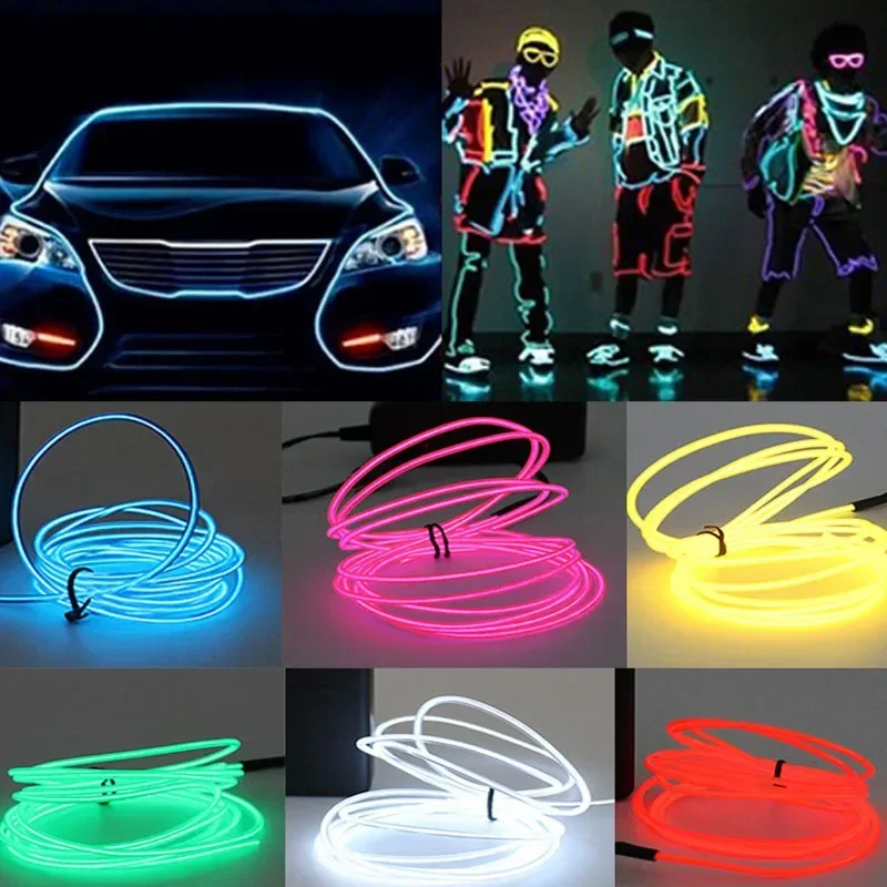 Festive Glow EL Wire Cable LED - Led El Wire ulasan dan harga