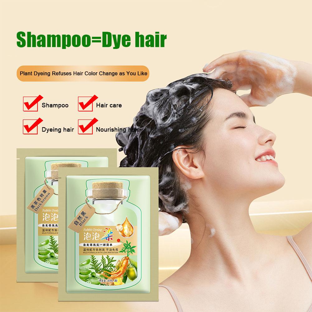 30ML/Bag Bubble Hair Dye Shamp - Hair Spray Color ulasan dan harga